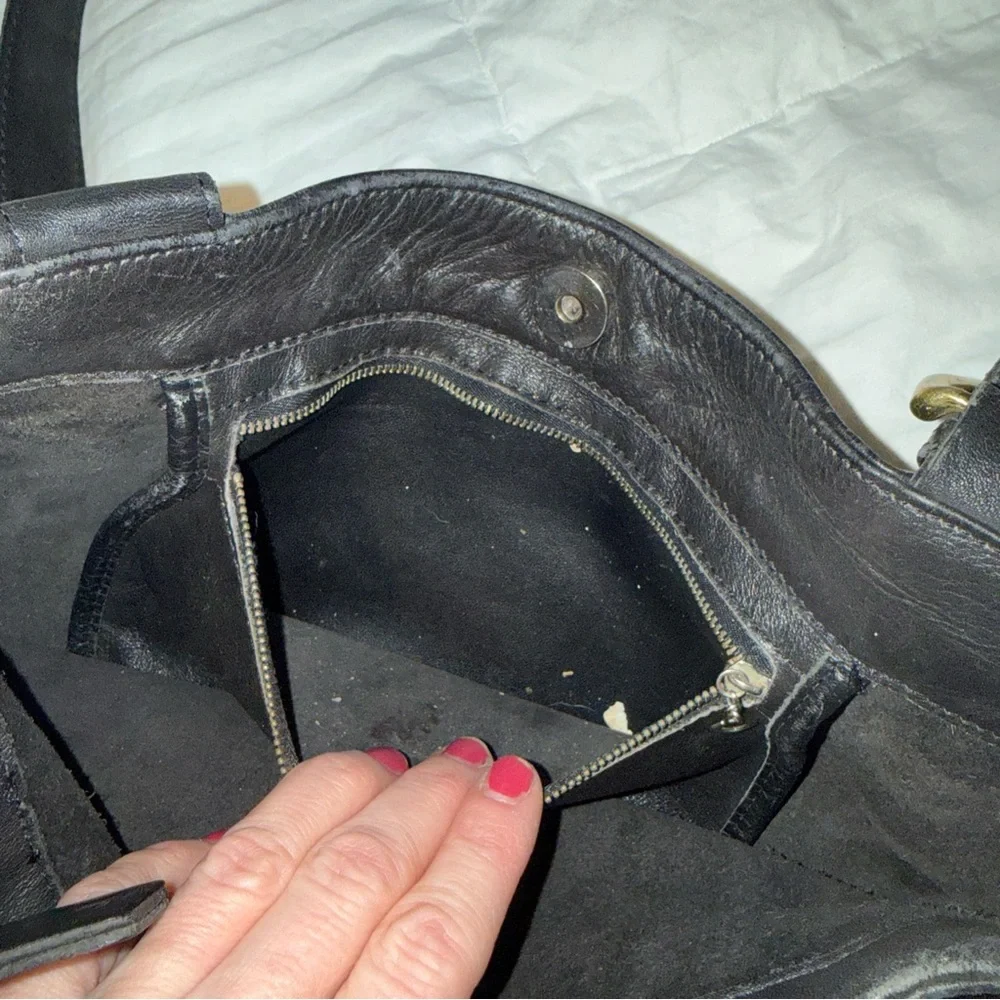 COACH SOHO WAVERLY LAFAYETTE Vintage Black Leather Lg Purse Tote, No J4D-4133 - Picture 8 of 14